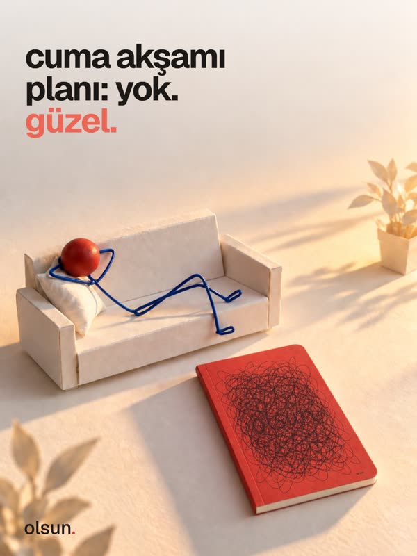 cuma akşamı planı: yok. güzel.